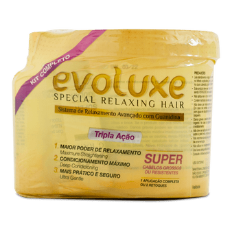 Evoluxe Hair Relaxer Super - Complete Kit