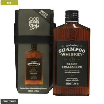 Kit Old School Whiskey Shampoo 220ML/7.4 fl oz + Free Case - QOD Barber Shop