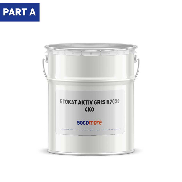 2K EPOXY MONOLAYER COATING ETOKAT AKTIV AERO GRIS R7038 25-35UB PA 4KG