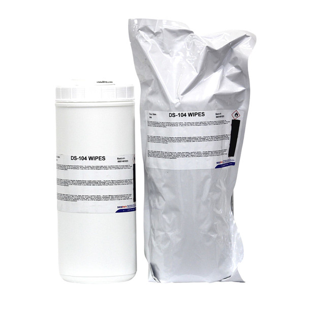 CLEANING SOLVENT-BASED WIPES DS-104/9 X 11 SATWIPES 6RL/1CA