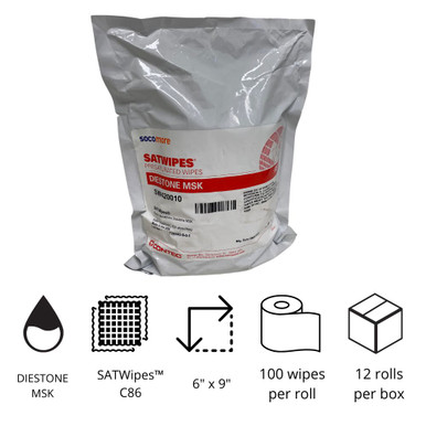 CLEANING SOLVENT-BASED WIPES DIESTONE M-SK, SATWIPE 12/BOX
