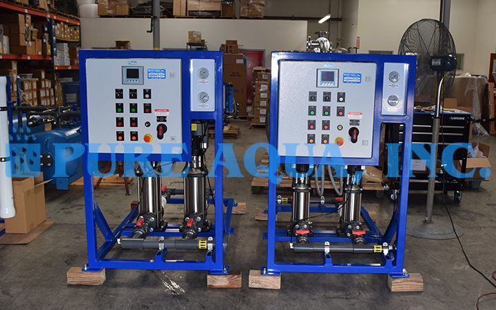 Ósmosis Inversa Seguida por Desionizadores de Cama Mixta 2 x 40,000 GPD - Kuwai