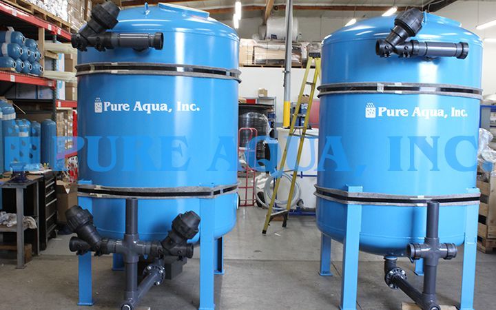 Filtros Carbón Activado 2 x 120 GPM - Argelia - Pure Aqua, Inc.