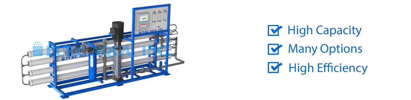 Sistema de Osmosis Inversa Comercial de Agua Salobre 13,000 - 32,000 GPD 