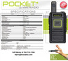 Just like the Kenwood PKT23, the Blackbox Pocket G3 fits that entry level need for most small businesses wanted to communicate with their employee's. 