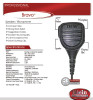 Profession speaker microphone featuring excellent sound quality and sturdy parts and construction all in a compact size