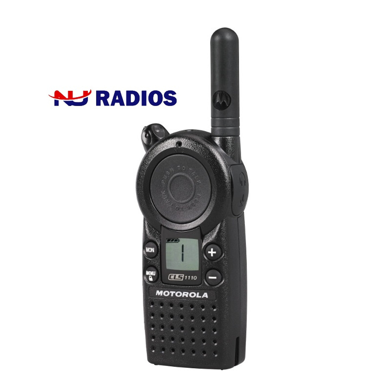Motorola CLS1410 with VibraCall is for business. This UHF Two Way Radio has  channels. A walkie talkie that includes a holster, battery, charger and  more.