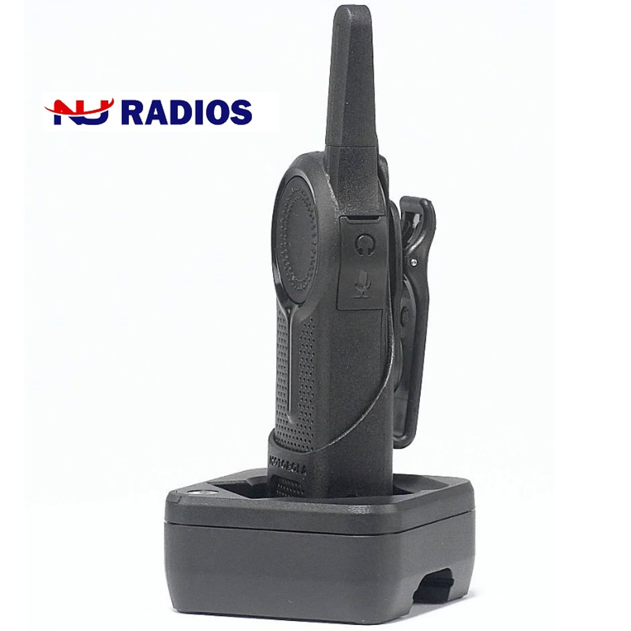 Motorola DLR1020 Digital Two Way Radio for business is a LICENSE FREE walkie  talkie that includes a holster, battery and AC charger.