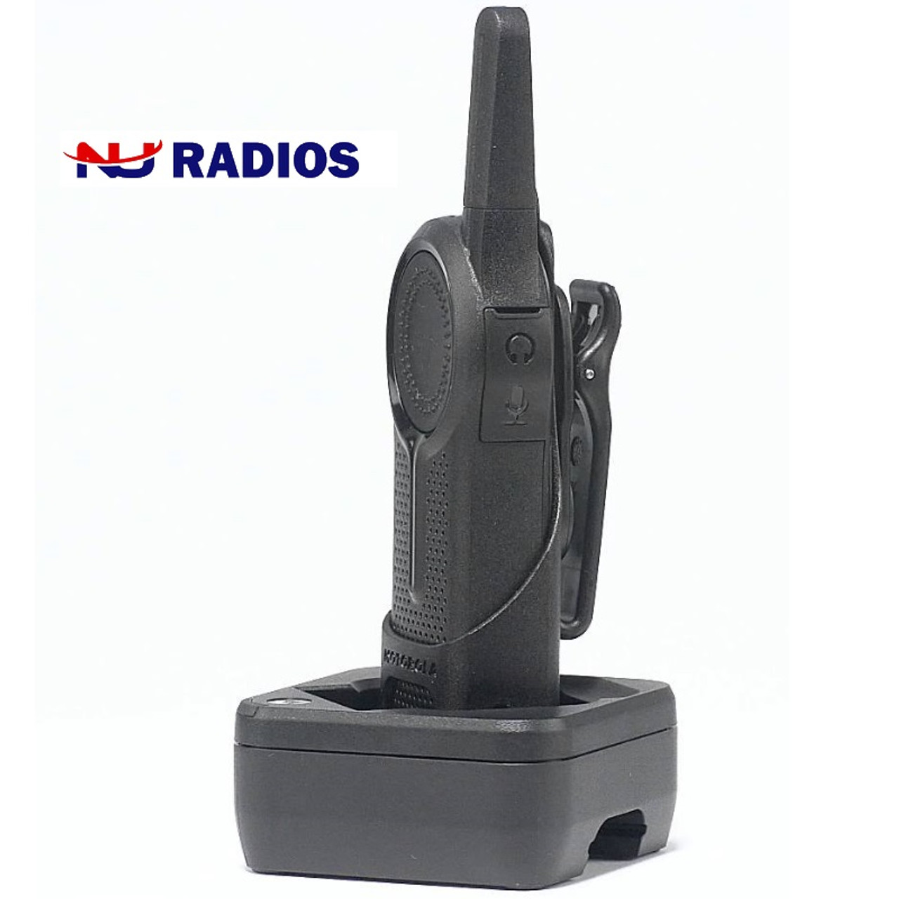 Motorola 6-Pack of DLR1020 Digital Two Way Radios for business are a  LICENSE FREE walkie talkie that includes a holster, battery and AC charger.