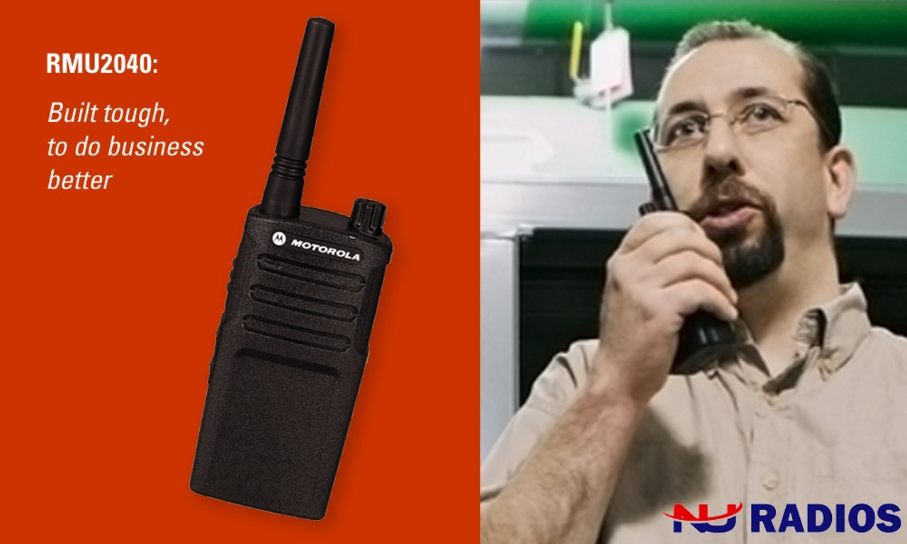 Motorola Six Pack of RMU2040 radios will be the work horse of most  warehouse and retail stores that only need a couple channels and durability.