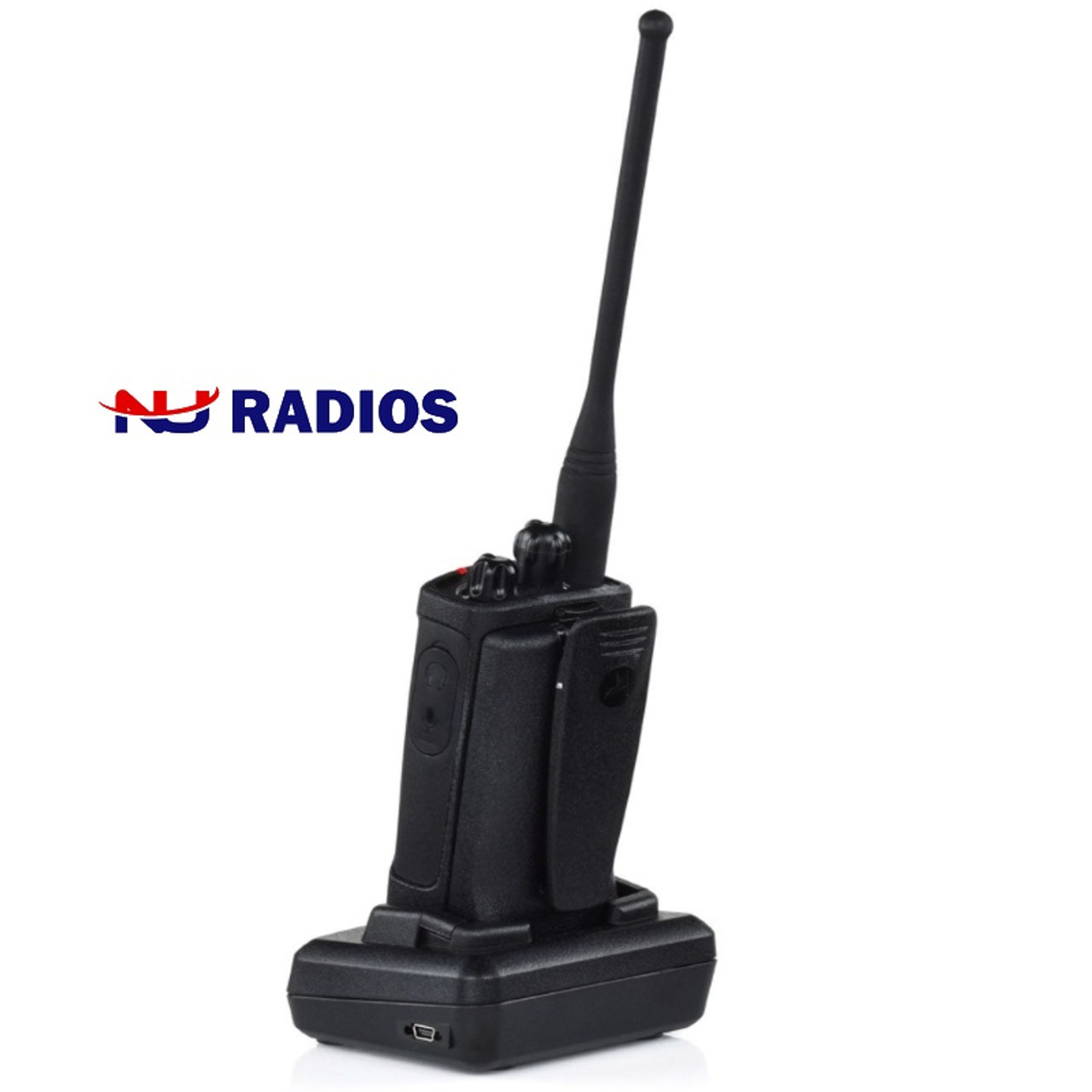 x Motorola RDU4100 RDX Business Series Two-Way UHF Radio (Black) (RDU4100)   x Motorola HKLN4604 PTT Earpiece Pack with Mic Bundle - 1