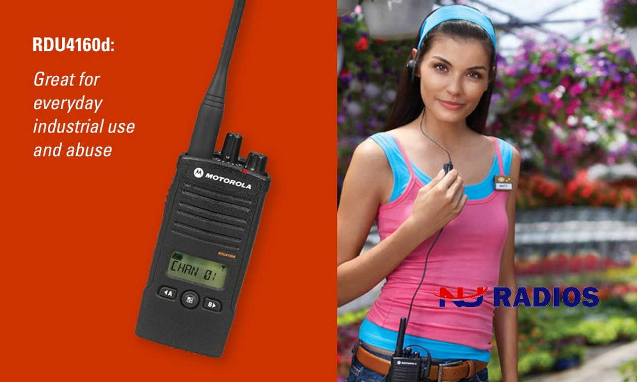 Six Pack of Motorola RDU4160D radios will give you an easy to read Display  and is Watts. This radios is a workhorse and gets the job done. Perfect  for construction sites,