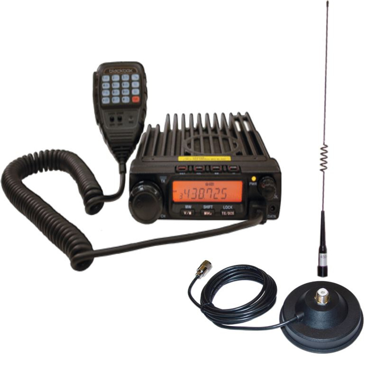 Blackbox Mobile VHF Two Way is 55 Watt, has 200 Channel and is compatible  with Motorola and Kenwood two way radios. Public Safety radios with DTMF  Palm Mic Alpha numeric programmable.