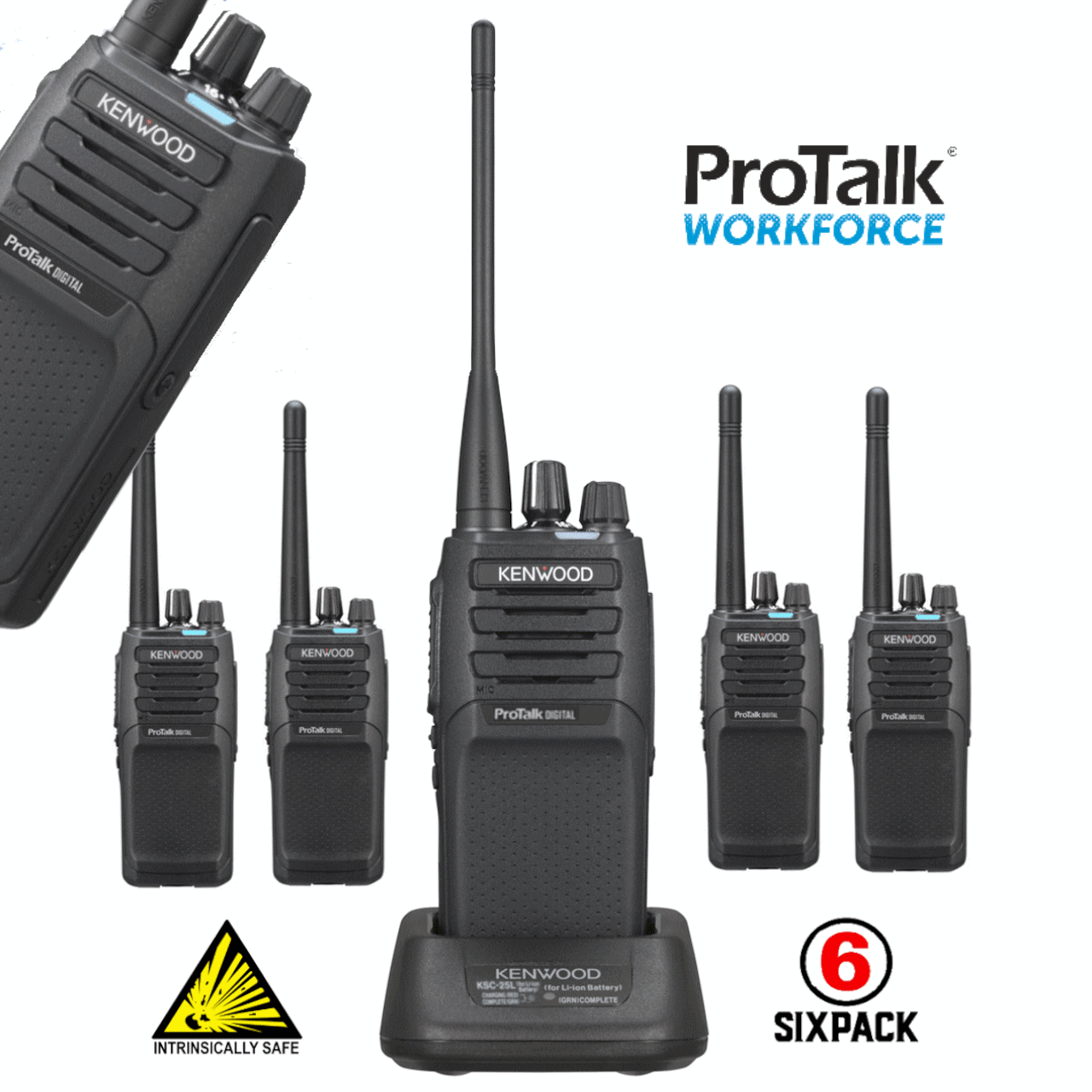 This Six Pack of Kenwood Intrinsically Safe NX-P1300ISNUK has 64 This Six Pack of Kenwood Intrinsically Safe NX-P1300ISNUK has 64