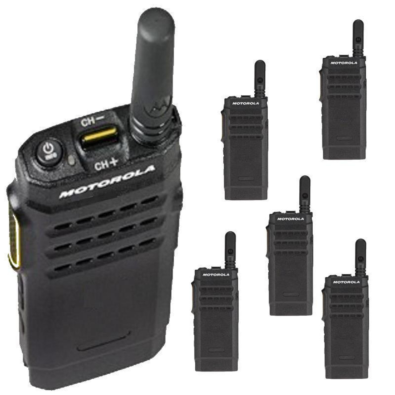 Six Pack Motorola SL300 Analog Digital Two Way Commercial Radio UHF  Channel Non Display DMR AAH88QCC9JA2AN