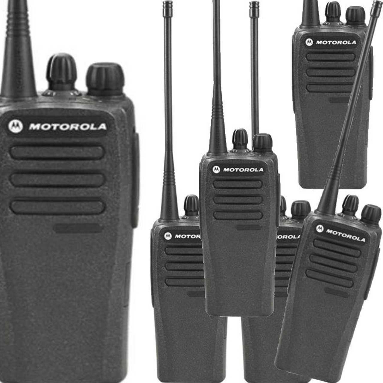 Motorola Six Pack of CP200d Digital Analog DMR 32 Channel Portable Radios  are a Film Industry Favorite, ideal for heavy duty use