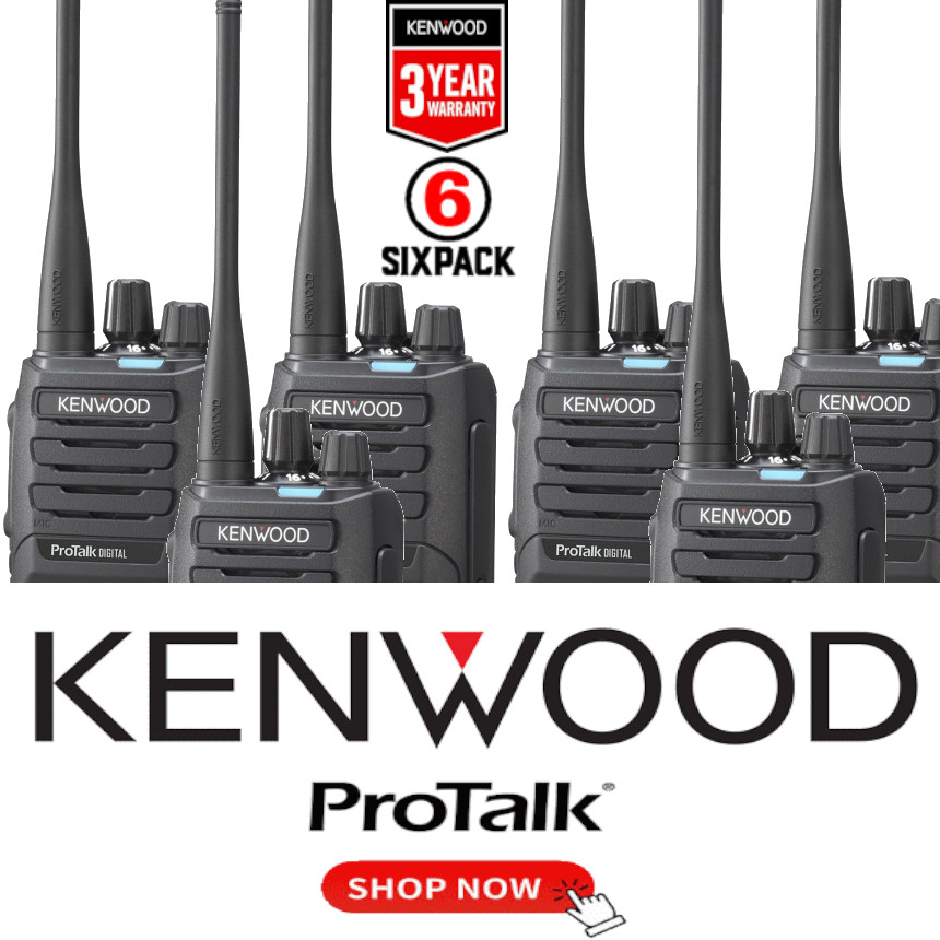 A Six Pack of Kenwood's NXP1300NUK 5 Watt with NEXEDGE® technology