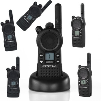 The CLS 1110 six pack of two way radios deliver versatility, expanded communications, enhanced safety and security plus improves response time and maximizing productivity. With little or no training required, Motorola CLS 1110 two way radios are remarkably simple to use, making them ideal for high employee turnover industries. The CLS 1110 six pack of two way radios deliver versatility, expanded communications, enhanced safety and security plus improves response time and maximizing productivity. With little or no training required, Motorola CLS 1110 two way radios are remarkably simple to use, making them ideal for high employee turnover industries.