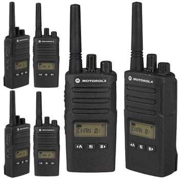 Motorola RMU2040 UHF 4CH 2-Way Radio Six Pack