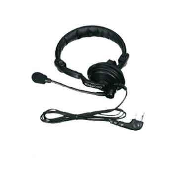 Kenwood KHS7 Single Muff Headset with Boom Microphone uses the PTT on the radio to speak.  The model KHS-7A has an inline PTT button, this model does not. Fit's 2-Pin model radios.