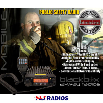 Klein Blackbox UHF Mobile Radio is a high powered public safety grade vehicle radio. Use any frequency in these bands 400 490 mhz UHF. A DTMF handset is included. Klein Blackbox UHF Mobile Radio is a high powered public safety grade vehicle radio. Use any frequency in these bands 400 490 mhz UHF. A DTMF handset is included.