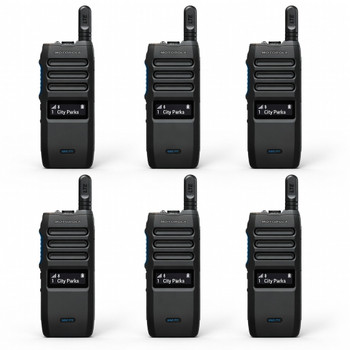 Get a Six Pack of Motorola TLK110 WAVE Two Way Radios. Keep employees connected and accountable with louder, clearer audio, enhanced coverage, and improved location tracking, all while improving focus without a distracting screen to get in the way. Forget building out or maintaining a costly radio infrastructure. Get your team up and running quickly by deploying nationwide push-to-talk in less than 24 hours.