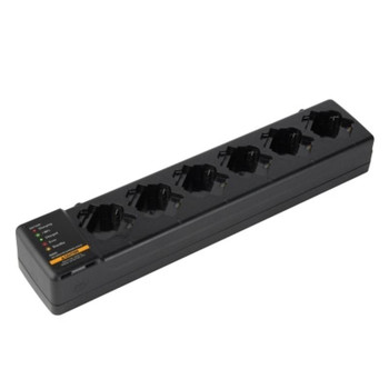 The TLK100 and SL300 Series MUC unit will fully charge a battery in 2 to 3 hours, depending upon the battery capacity. The Motorola PMLN7101A can charge a battery alone or connected to a radio. This unit also provides a central storage location for radios at the end of a workshift. The TLK100 and SL300 Series MUC unit will fully charge a battery in 2 to 3 hours, depending upon the battery capacity. The Motorola PMLN7101A can charge a battery alone or connected to a radio. This unit also provides a central storage location for radios at the end of a workshift.