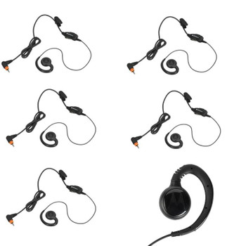 Six Pack of Motorola PMLN 7189, Swivel Hook Non-Invasive Earpiece with in-line Push-to-talk Six Pack of Motorola PMLN 7189, Swivel Hook Non-Invasive Earpiece with in-line Push-to-talk