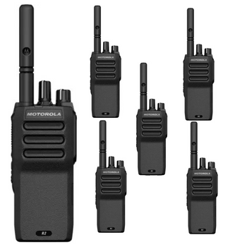 Motorola R2 Six Pack of DMR Programmable Hybrid (Analog / Digital ) Portable Professional Radio for your commercial needs.