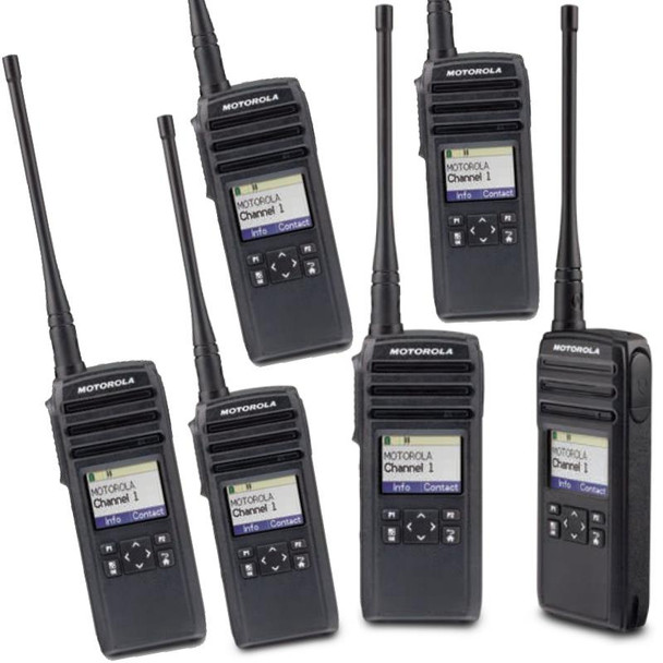 That's why our DTR600 Digital On-Site Two-Way Radio is the ideal business solution. With enhanced in- building coverage, loud, clear audio and no monthly fee's. Plus, it Vibrates! Get your Six Pack today.