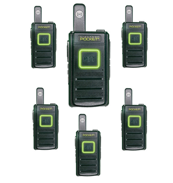 Get your six pack today!  Just like the Kenwood LT or PKT23, the Blackbox Pocket+ fits that entry level need for most small businesses wanted to communicate with their employee's.  