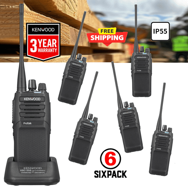 Rugged durability built to military specifications · Kenwood's superior audio quality in analog and digital · 3-year warranty with this NXP1300AU radio.