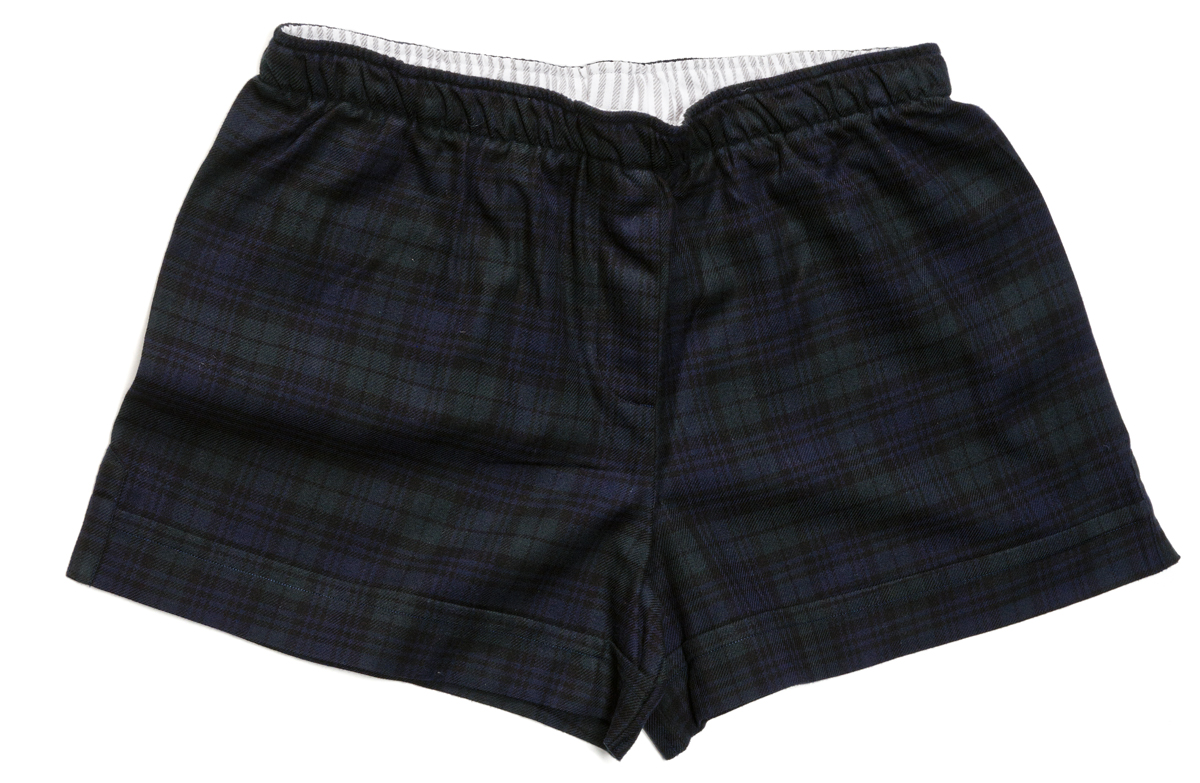 Our black watch plaid flannel, like several of our flannels, is made with a twill-style weave.