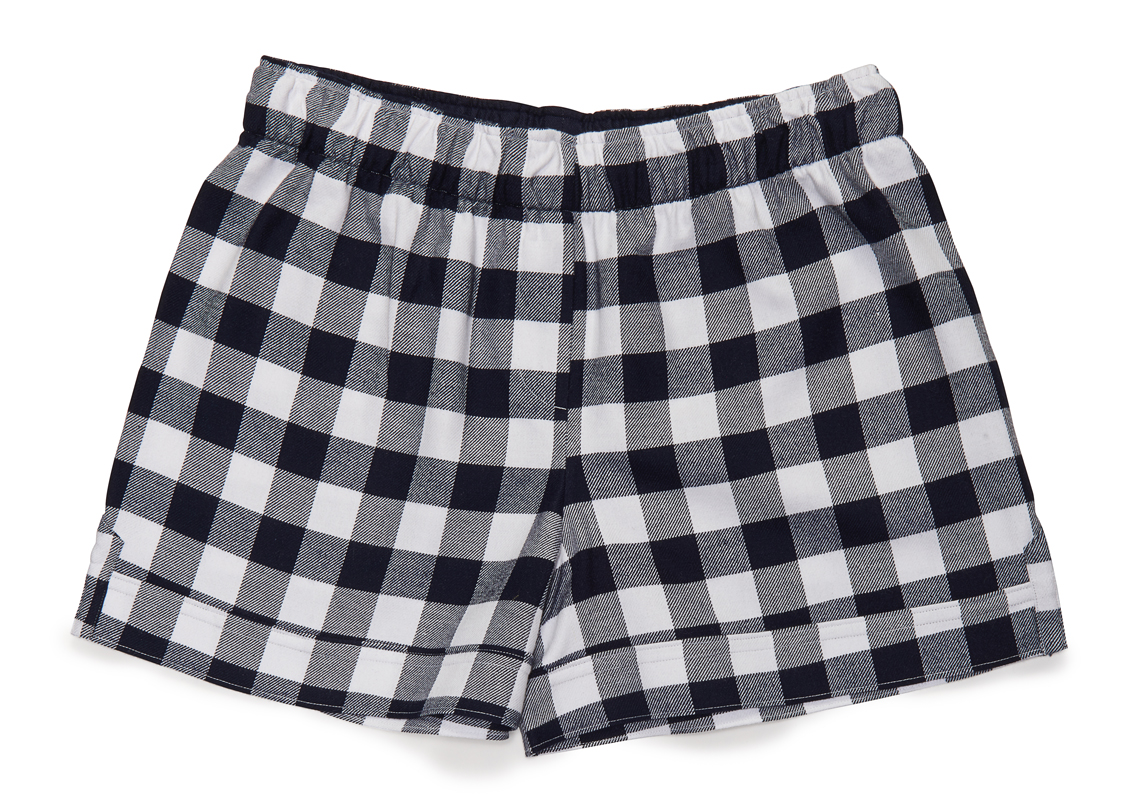The Flannel Boxer in dress blues check.