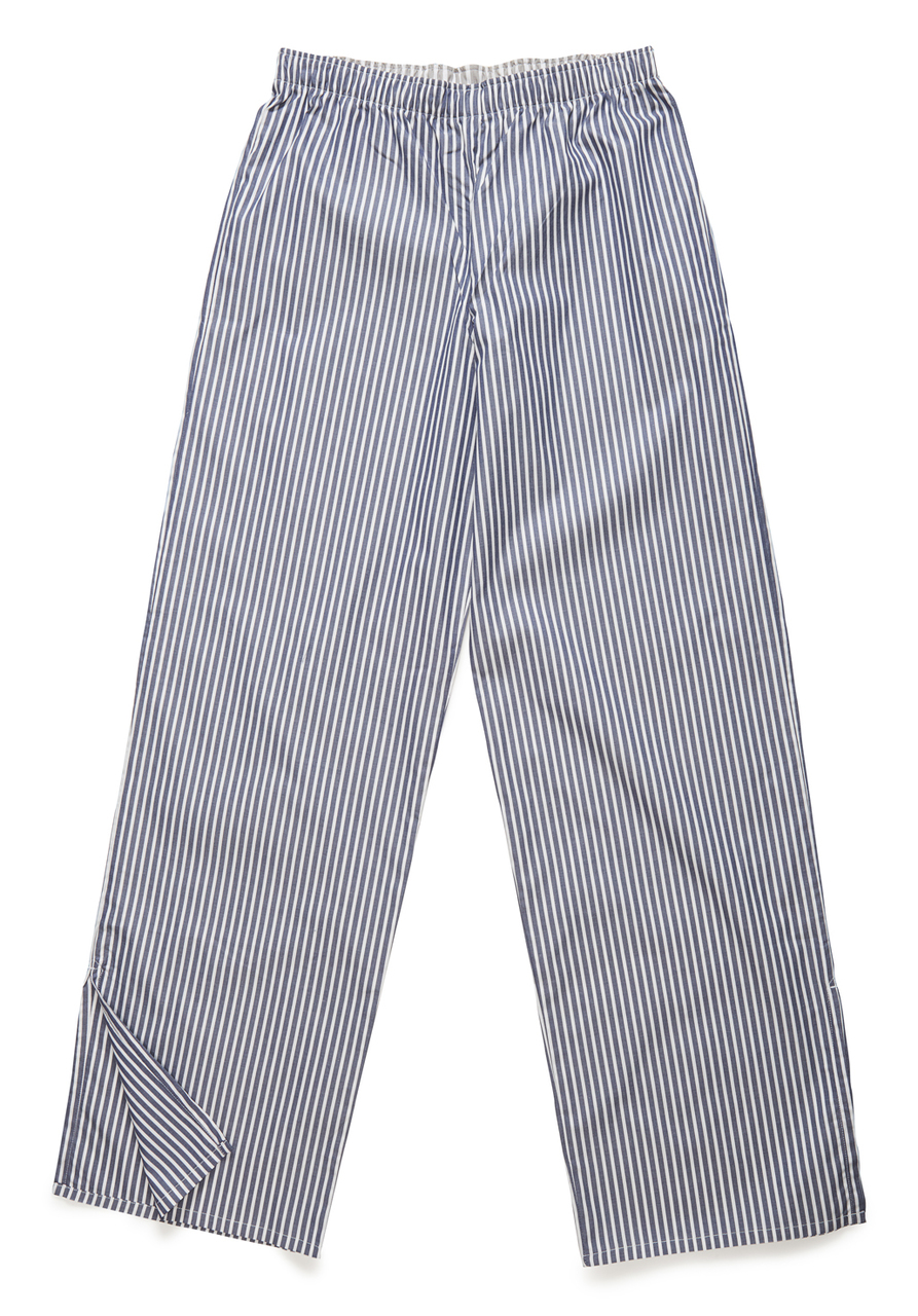 The Pajama Pant in Military blue stripe.