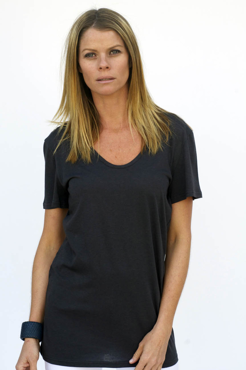 The Tee Two features a "U" shaped neck.
