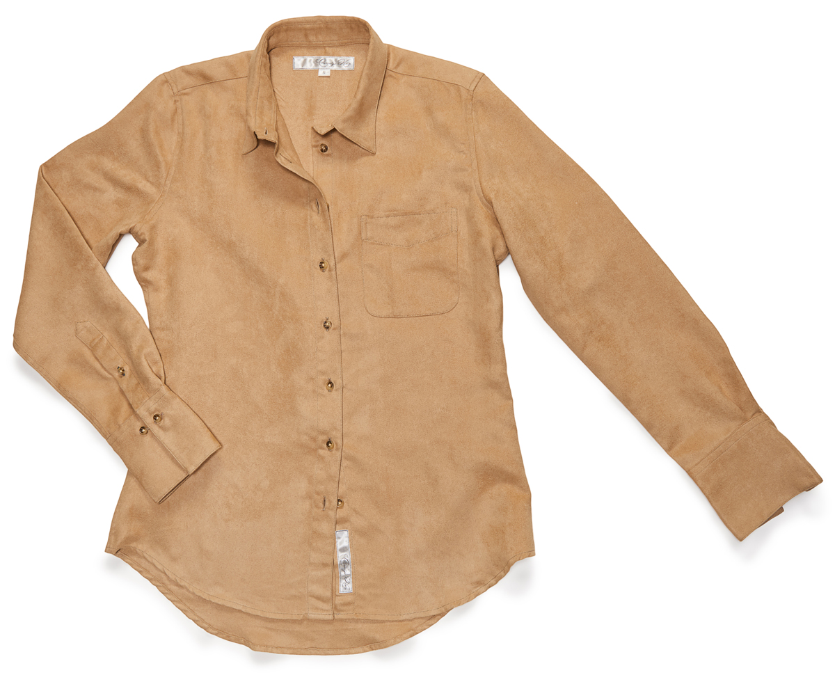 The Suede Ivy in fawn.