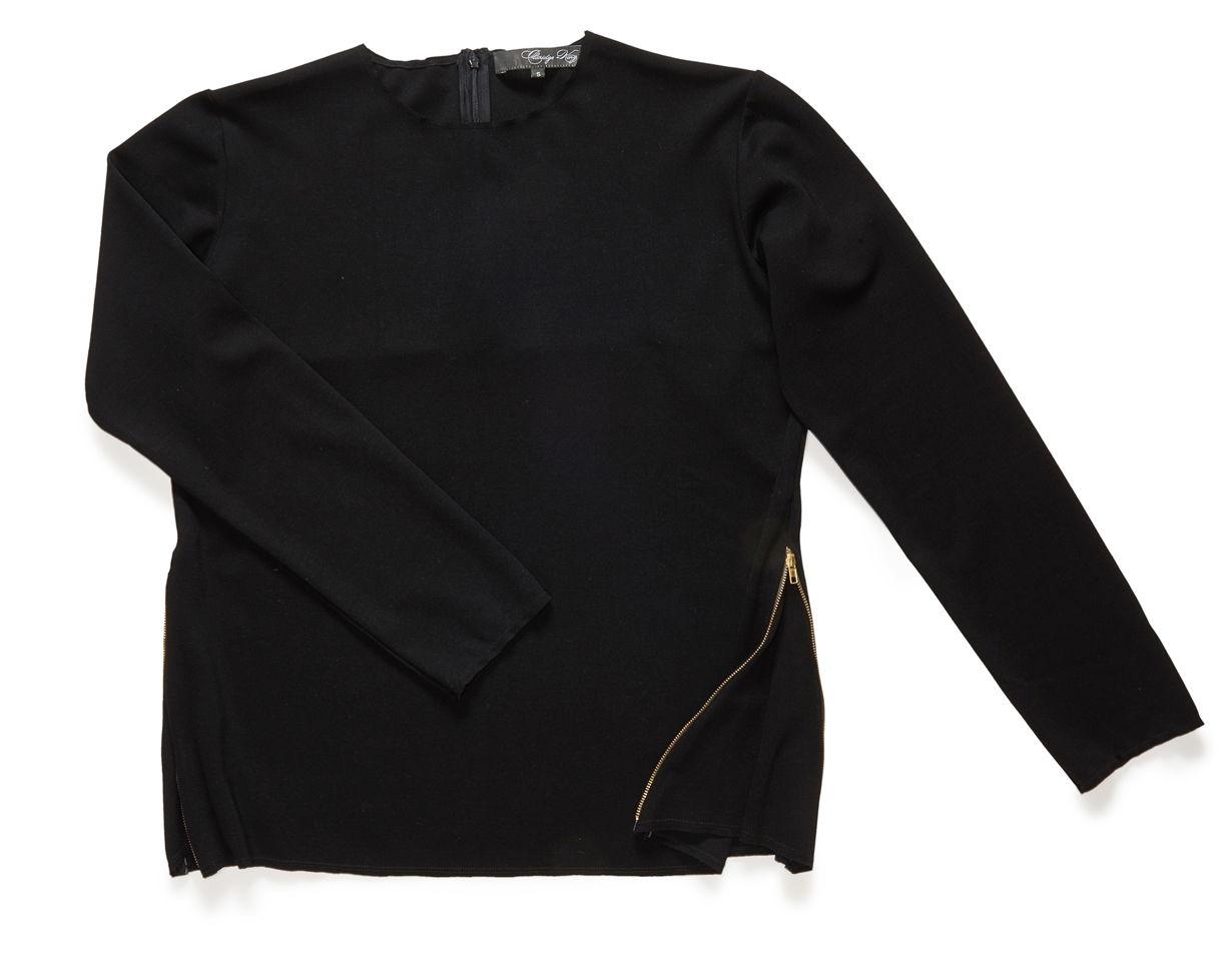 The Zip Up Tunic is made of a wonderful knit fabric that can be machine-washed gentle cycle, lay flat to dry or dry cleaned.