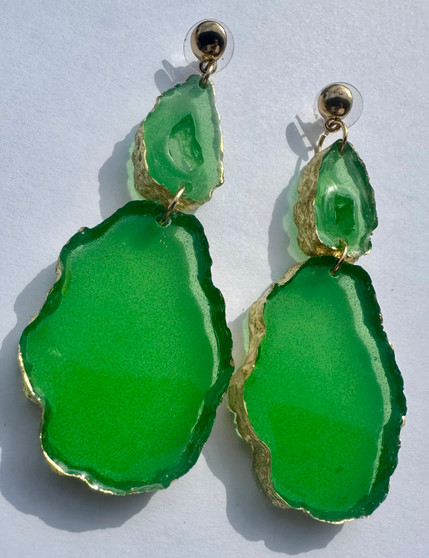 Jade Green Earrings