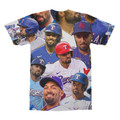 Marcus Semien Photo Collage T-shirt back