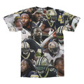 Alvin Kamara (New Orleans Saints) Photo Collage T-shirt back