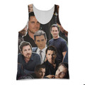 Christian Bale Photo Collage Tank Top Christian Bale Photo Collage Tank Top