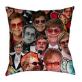 Elton John Photo Collage Pillowcase