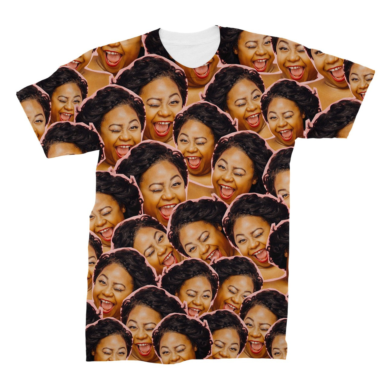 Print Collage LE Symmetrical Pullover Top