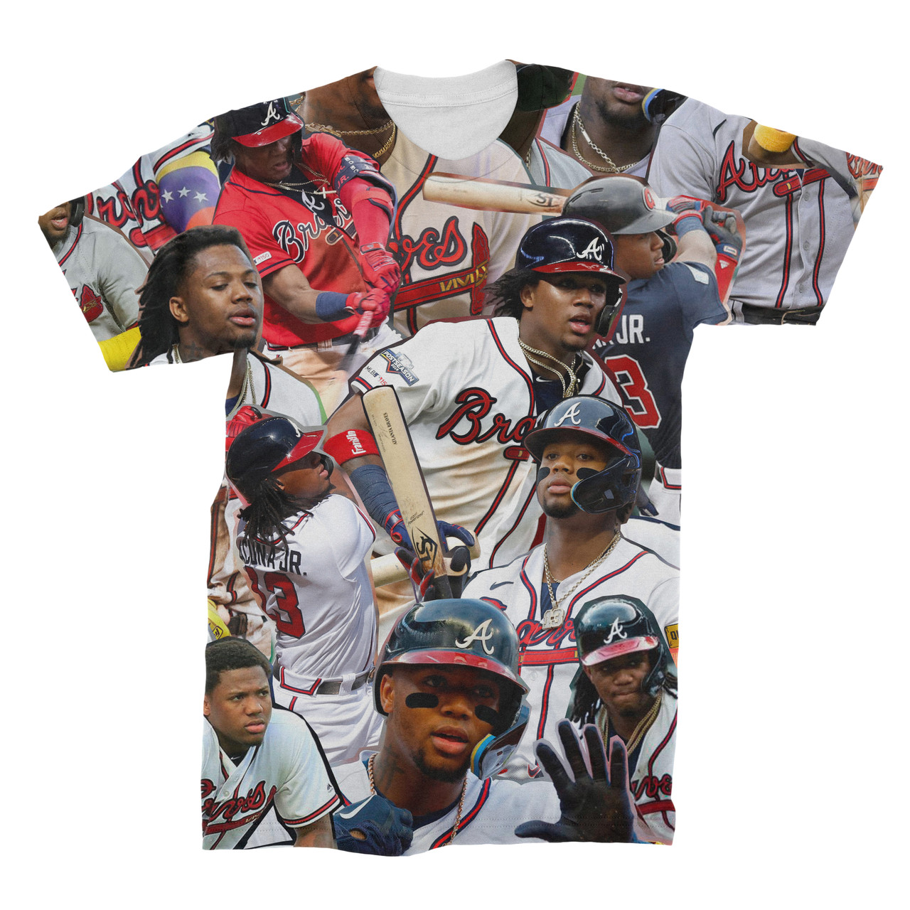 Ronald Acuña Jr. Photo Collage T-Shirt - Subliworks