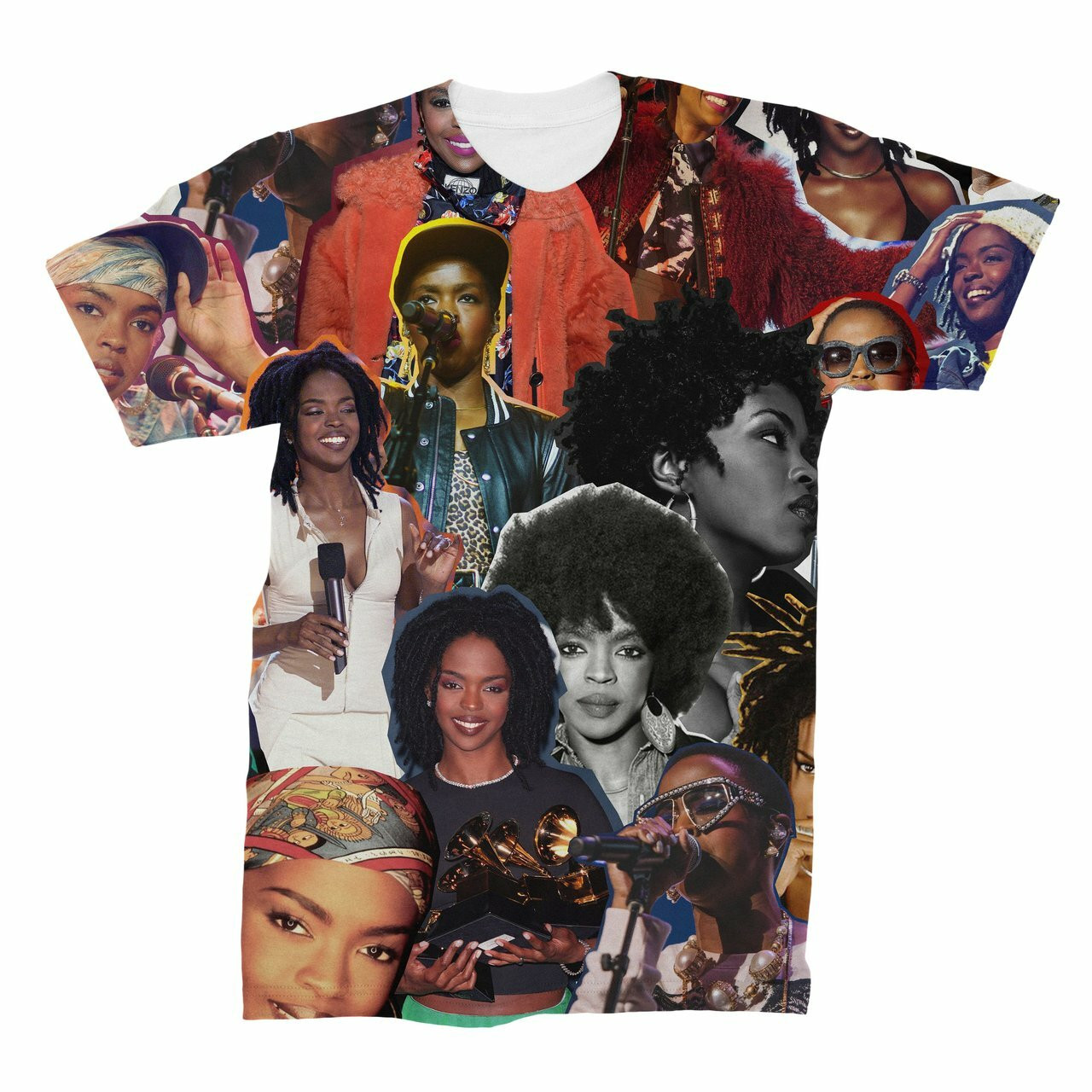 Lauryn Hill Photo Collage T-Shirt