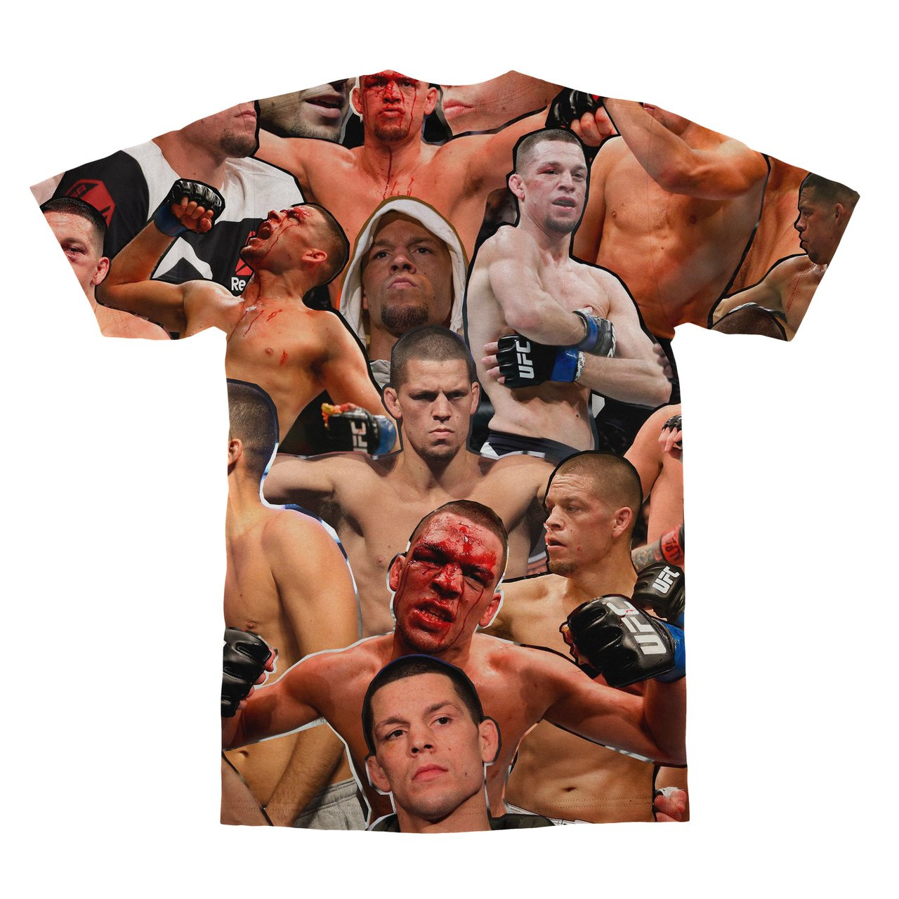 Nate Diaz Photo Collage T Shirt.