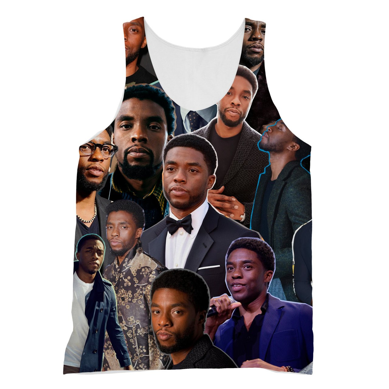 Chadwick Boseman Photo Collage T-Shirt