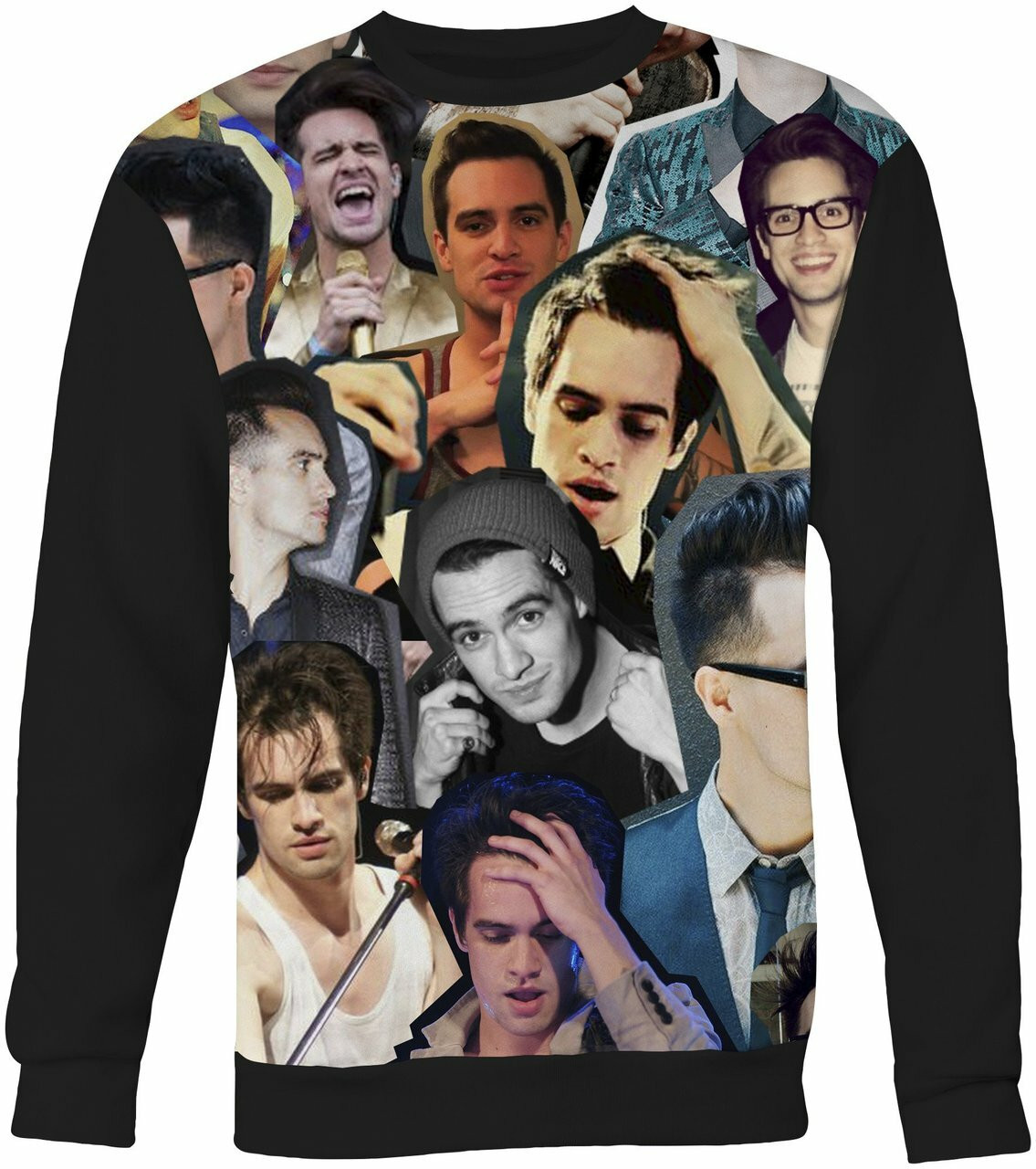 Brendon Urie Panic At The Disco Collage Sweater Sweatshirt Subliw