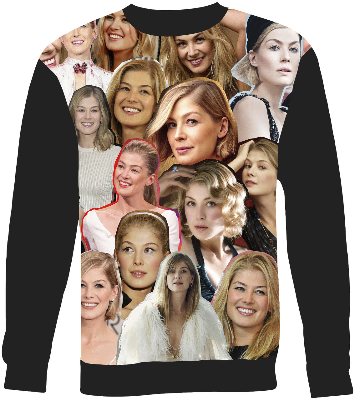 Rosamund Pike Collage Sweater Sweatshirt Subliworks
